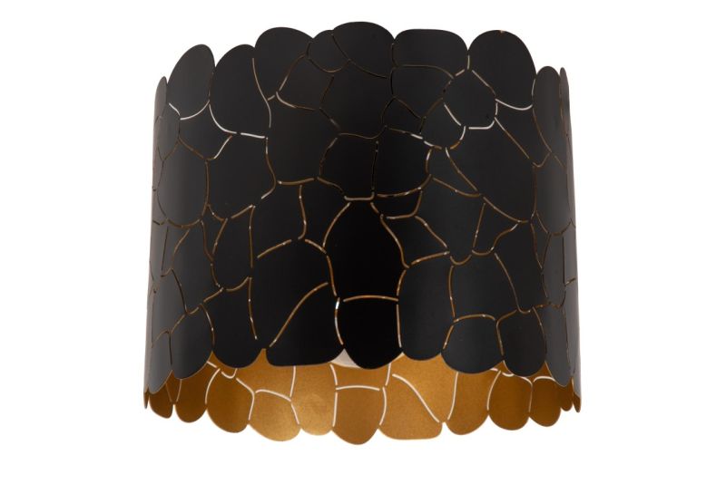 Lucide ALMELO - zapustené stropné svietidlo - Ø 25,5 cm - 1xE27 - čierne